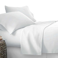 4 Piece Microfibre Sheet Set Queen – White - JVEES