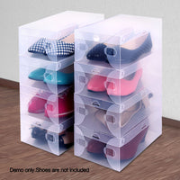 Set of 20 Clear Foldable Portable Shoe Boxes - JVEES