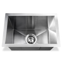 Stainless Steel Kitchen Laundry Sink with Strainer Waste 450 x 300mm - JVEES