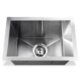 Stainless Steel Kitchen Laundry Sink with Strainer Waste 450 x 300mm - JVEES