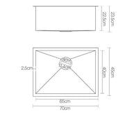 Stainless Steel Kitchen Laundry Sink 700 x 450mm - JVEES