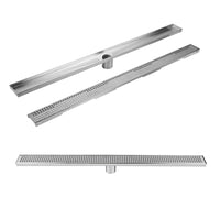 Square Stainless Steel Shower Grate Drain Floor Bathroom 1000mm - JVEES