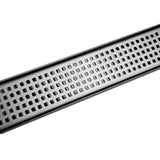 Square Stainless Steel Shower Grate Drain Floor Bathroom 1000mm - JVEES