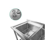 Stainless Steel Double Sink Bench 1500X600 - JVEES