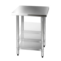 430 Stainless Steel Kitchen Work Bench Table 610mm - JVEES