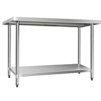 430 Stainless Steel Kitchen Work Bench Table 1219mm - JVEES