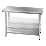 430 Stainless Steel Kitchen Work Bench Table 1219mm - JVEES