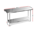 1829 x 762mm Commercial Stainless Steel Kitchen Bench - JVEES