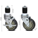 Set of 4 Stainless Steel Castor Wheels - JVEES