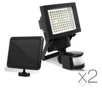 Set of 2  100 LED Solar Sensor Light 