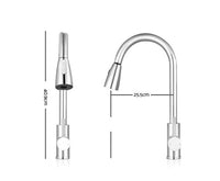 Pull-Out Mixer Faucet Tap - Chrome Finish - JVEES