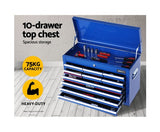 17 Drawer Tool Box Chest Trolley - Blue - JVEES