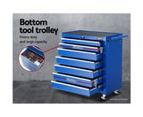 17 Drawer Tool Box Chest Trolley - Blue - JVEES