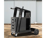 4-Drawer Welding Trolley Black - JVEES