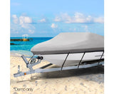 16 - 18.5 foot Waterproof Boat Cover - Grey - JVEES