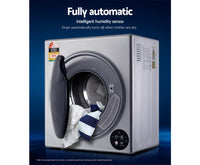 Devanti 6kg Tumble Dryer Vented Full Automatic Wall Mountable Silver - JVEES