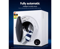 6kg Tumble Dryer Vented Full Automatic Wall Mountable White - JVEES