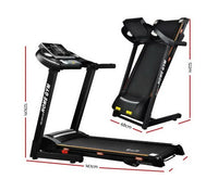 18 Speed Home Electric Treadmill - Black - JVEES