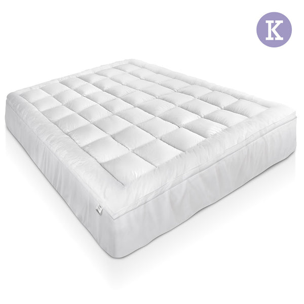 Duck Feather & Down Pillowtop Matress Topper - King