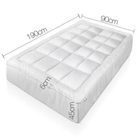 Duck Feather & Down Pillowtop Matress Topper - Single - JVEES