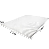 Deluxe Egg Crate Mattress Topper 5 cm Underlay Protector King - JVEES