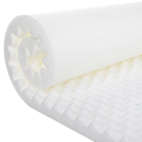 Deluxe Egg Crate Mattress Topper 5 cm Underlay Protector King Single - JVEES