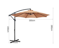 3M Outdoor Umbrella Beige - JVEES