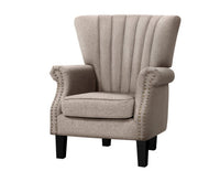 Fabric Armchair Accent Chair - Beige - JVEES