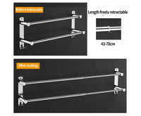 Stretchable 45-75 cm Towel Bar for Bathroom and Kitchen