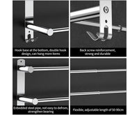 Stretchable 45-75 cm Towel Bar for Bathroom and Kitchen