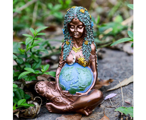 Millennial Gaia Mother Earth Goddess Art Statue