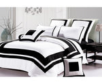 Queen Size Black and White Quilt Cover Set (3PCS) - JVEES