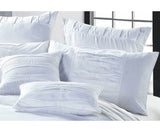 Queen Size White Pintuck Quilt Cover Set (3PCS) - JVEES