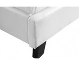 Queen PU Leather Bed Frame White - JVEES