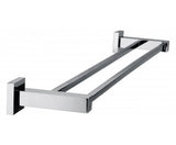 Double Classic Chrome Towel Bar Rail Bathroom - JVEES