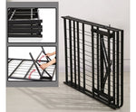 Queen Folding Metal Bed Frame Storage Platform Mattress Base - JVEES