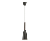 Metal and Timber Black Pendant Light - JVEES