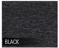 5m2 Box of Premium Carpet Tiles Commercial Domestic Office Heavy Use - Black - JVEES