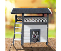 Cat House Weatherproof 2-Story Indoor Outdoor - JVEES