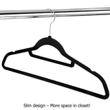 50 Pack Velvet Hangers with Tie Bar - JVEES