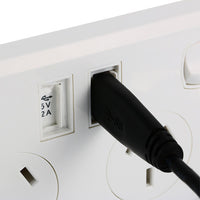 10A Double Australian USB Power Point Power Supply Wall Plug 2 Socket Switch - JVEES