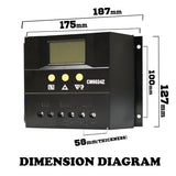 60A 12V-24V LCD Display PWM Solar Panel Regulator Charge Controller Battery - JVEES