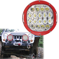 PAIR 185W CREE LED Driving Light Offroad Spotlights DRL Replace HID Bar 96W Red - JVEES