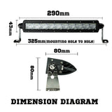 Osram 12inch 70W 5D Lens LED Light Bar Flood Driving Work Lamp SUV ATV 4WD - JVEES