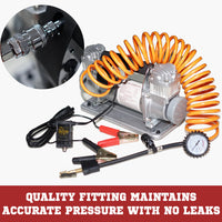 Air Compressor 12v Car 4x4 Tyre Deflator 4wd Portable Inflator 150PSI 150L/min - JVEES