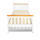 Pine Wood Single Bed Frame - JVEES