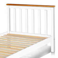 Pine Wood Single Bed Frame - JVEES