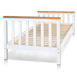 Pine Wood Single Bed Frame - JVEES