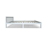 King Single Wooden Bed Frame - White - JVEES