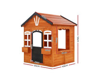 Kids Cubby House Wooden Outdoor Playhouse - JVEES